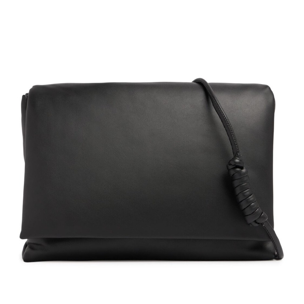 St Agni Large Soft Pillow Bag- Black NWT